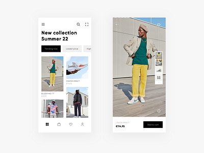 E-commerce Design Concept app clothing design ecommerce fashion mobile shop ui