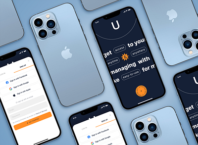 Managing Mobile App | Concept app design figma manage mobile mobile app mockup trend ui uiux web design