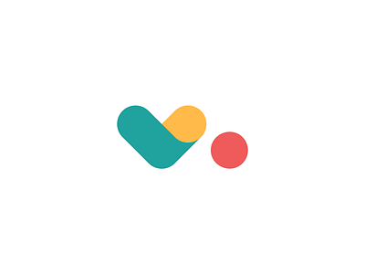 Vibe brand identity branding colourful logo logo design logomark minimal platform v logo