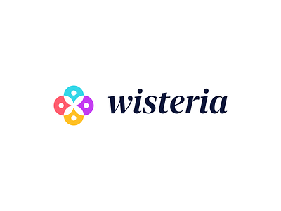 Wisteria brand identity branding flower flower logo logo logo design logomark minimal w w logo