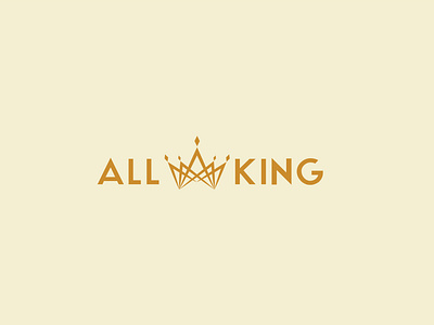 Flat Minimalist King Logo Design