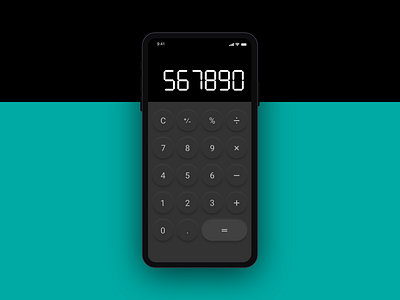 Daily UI 004 - Calculator calculator daily daily 100 challenge dailyui dailyui004 design ios ui