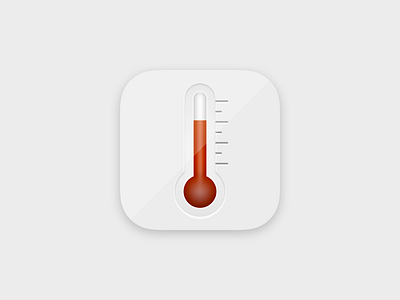 Daily UI 005 - App Icon appicon daily daily 100 challenge dailyui dailyui005 design thermometer ui