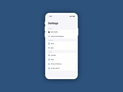 Daily UI 007 - Settings