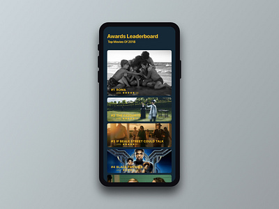 Daily UI 019 - Leaderboard daily daily 100 challenge daily ui 019 daily ui 19 dailyui dailyui019 dailyui19 design leaderboard leaderboards movie movie app movies ui