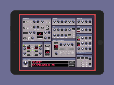 Redesign synth one for iPad