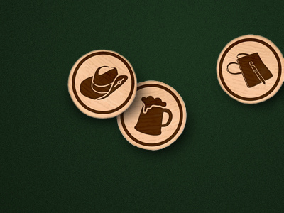 3 tokens icons items lbs token wood