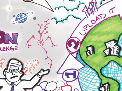 Visual Notes Redux marker notes illustration colorful planet earth