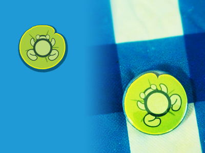 Froggie Pad allflair frog 1-inch buttons