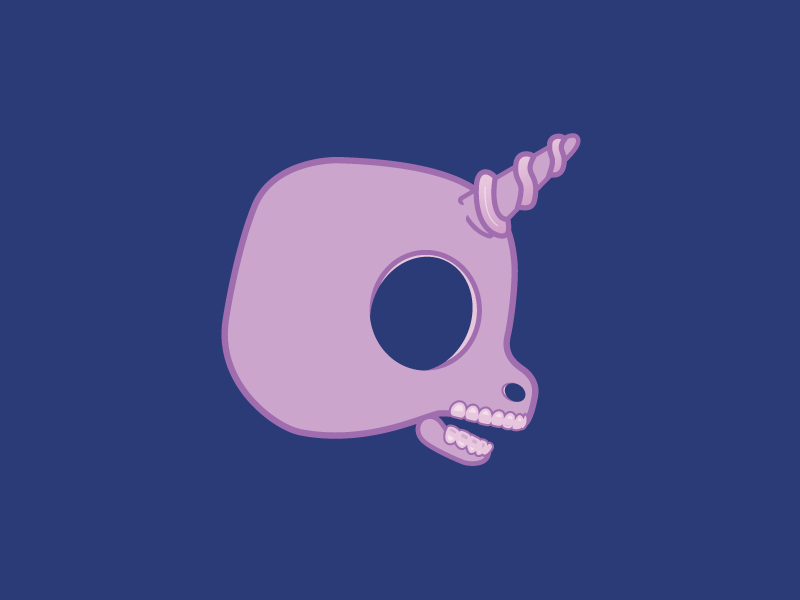 My Lil Skully pony unicorn skull 1-inch buttons