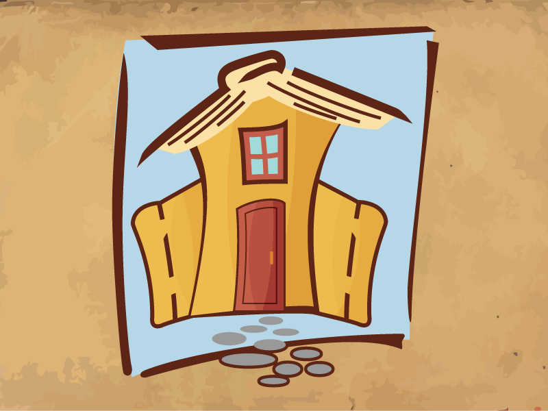 Home Reader bookathon illustration logo house book library
