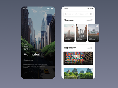 City Guide App design graphic design ui ux