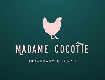 Logo Madame Cocotte branding design illustraion logo