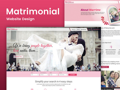 Matrimonial Template matrimonial template design web design website template