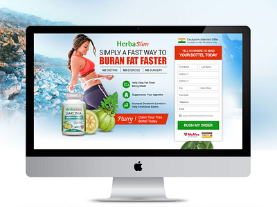 Landing page - Herba Slim landing page landing page design landingpage slim ui design