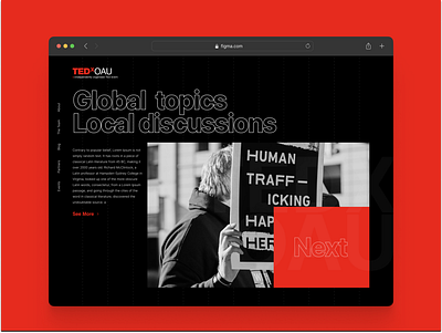 TEDXOAU WEBSITE ui uiux webdesign