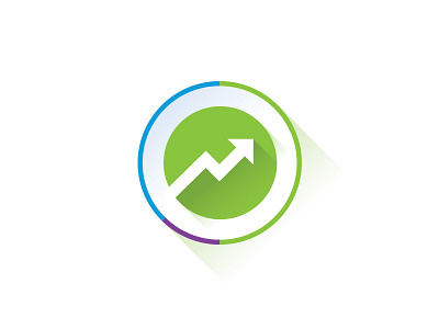 Competitive Insights Icon analytics graph icon marketing shadow