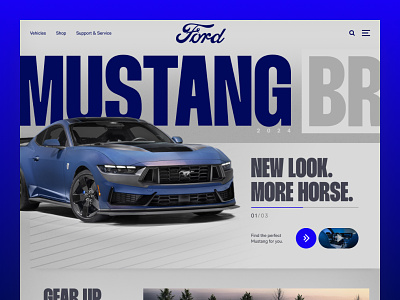 Homage to an automotive Icon: Ford Website Reimagined design graphic design interface landing page ui user experience ux web web illustration website