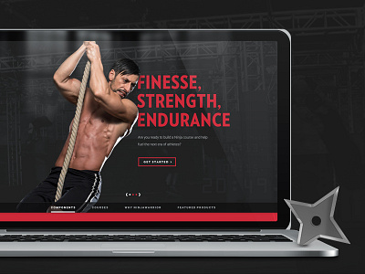 Sneak Peek - Homepage Design exercise fitness gym ninja obstacle