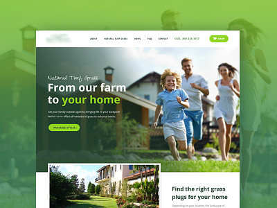 Fresh Design Preview design farm grass green lifestyle sales typography website website design