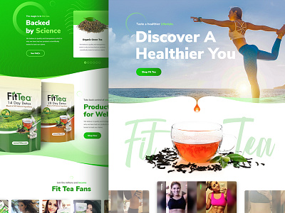 Fit Tea Dribbble designzillas e commerce orlando orlando design shopify ux web design