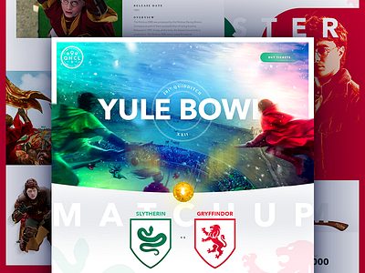 The 2017 Quidditch Yule Bowl harry potter mock the halls typography web web design