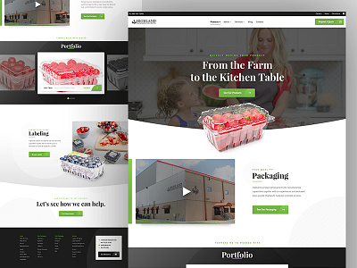 Highland's Plastic Produce Packaging Website