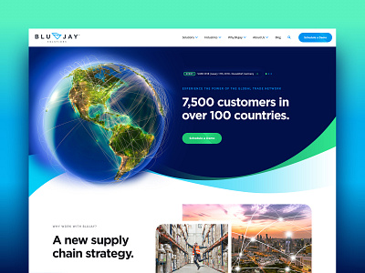 Blujay Solutions Global Trade Network designzillas logistics sass trade network web design