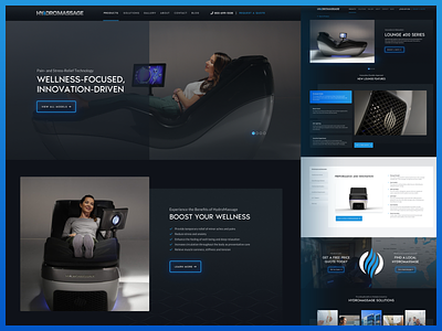 HydroMassage is Live | Featuring the new 440X branding designzillas fitness orlando design therapy web design