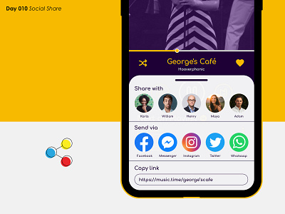 DailyUI Challenge - Day 010 - Social share