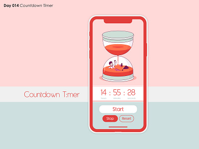 DailyUI Challenge - Day 014 - Countdown Timer app branding dailyui dailyuichallenge design freelance icon illustration interface ui uidesign ux web design