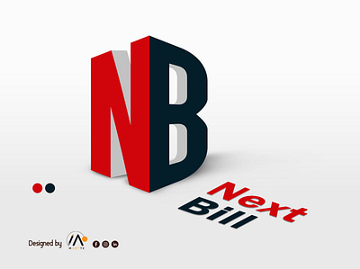Logo NB 3d artist logo logotype