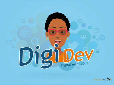 Logo pour Digi Dev colors design digital illustration logo logodesign mascotte