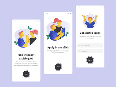 Onboarding figma illustration mobile onboarding ui