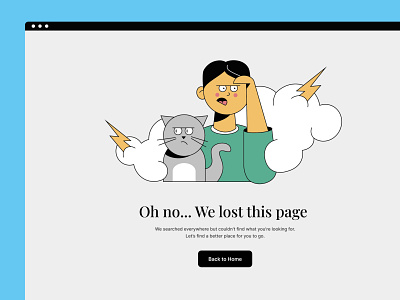 Oops! 404 error figma illustration page not found ui webdesign