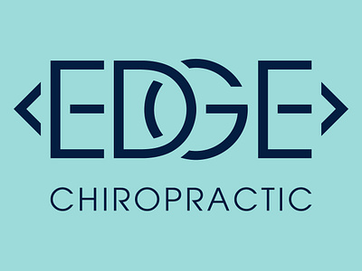 Edge Chiropractic Logo branding design logo