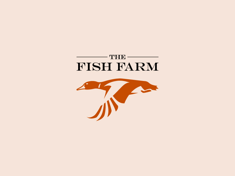 The Fish Farm Logo adobe illustrator graphic design branding logo design