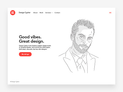 Design Cypher Home Page Concept branding graphic design web design