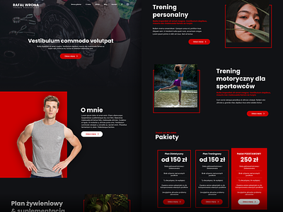 personal trainer - landing page fitness landingpage personal portfolio trainer web web design webdesign