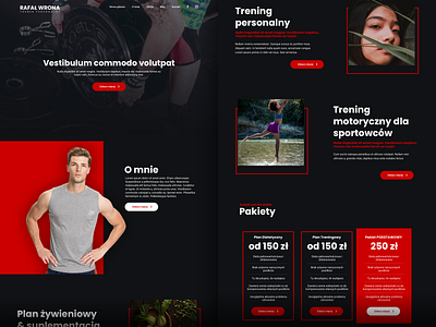 personal trainer - landing page