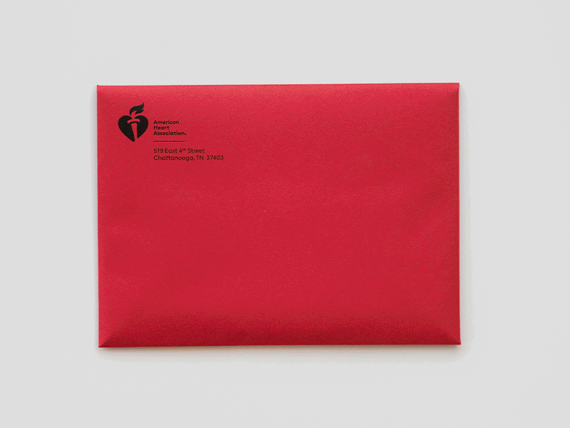 American Heart Association Invitation Suite design print