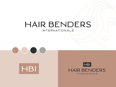 HBI Brand Exploration branding design hair hair salon hair salon branding identity illustration logo salon branding salon identity