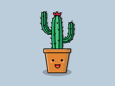 Cactus bontany cactus green illustration nature plant vector