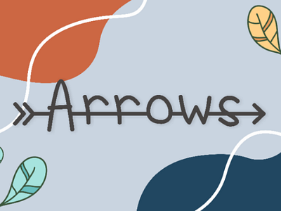 Arrows arrow arrows branding cool creative cute decorating decorative design display font symbol themed type typeface
