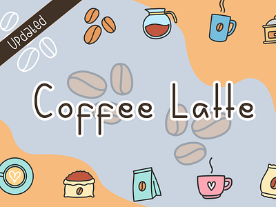 Coffee Latte branding coffee creative cute design display font handwritten handwritting script typeface typography ux