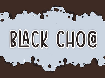 Black Choco black branding casual choco color cool creative design designs display display font font logo script typedesign typeface typography webfont