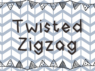 Twisted Zigzag Font branding crafts creative cute design display font handwritten joy joyful kid logo typeface typography zig zag zigzag