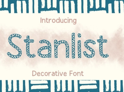 Stanlist Font branding creative cute decorative design display font logo type typedesign typeface typography