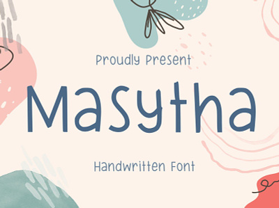 Masytha branding creative cute design display font fonts handwritten logo typeface typography