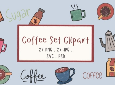 Coffee Set Clipart